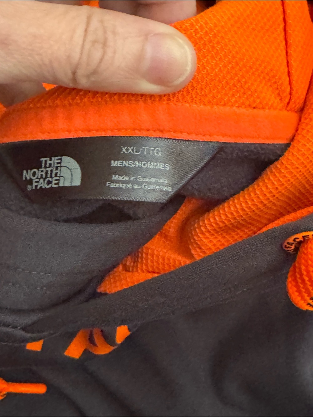 Bundle of 2 NWOT The North Face Hoodies with Neon Green & Bright Orange Logos2XL - Picture 9 of 9